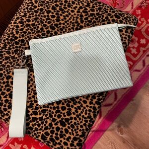 Stylish Mint Mesh Wristlet Clutch